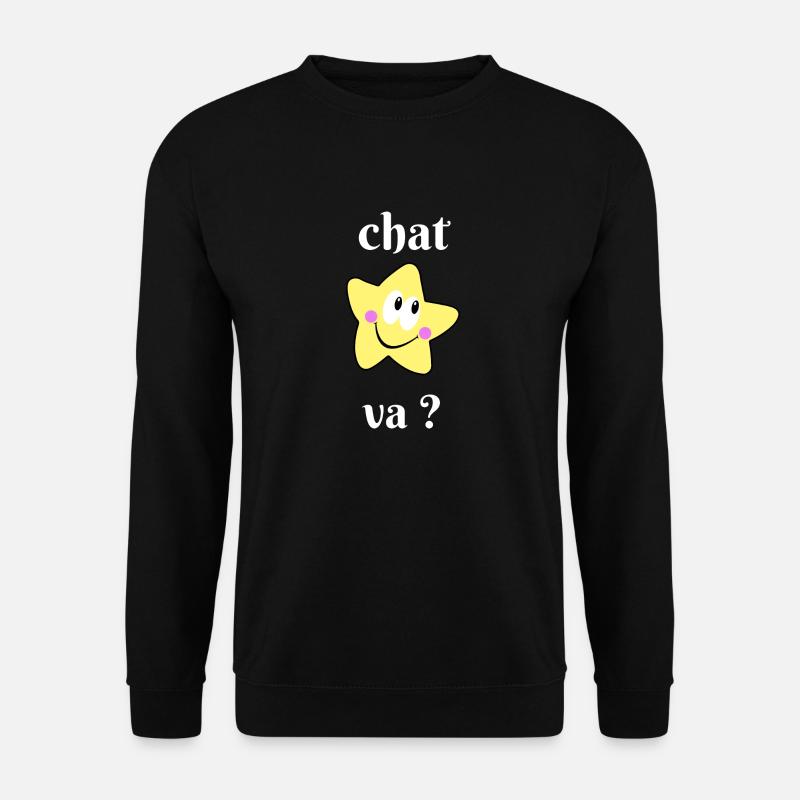 Cat goes? - Unisex Sweatshirt - black