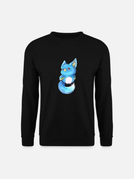 Blaue Lupifowls - Unisex Pullover - Schwarz