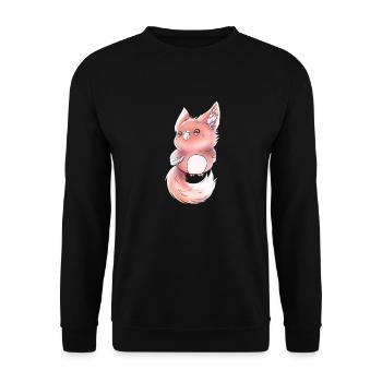 Lupifowl peach edition - Unisex Pullover - Schwarz - Vorne - Alina (178cm) & Michal (187cm)