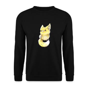 Lupifowl Lemon edition - Unisex Pullover - Schwarz - Vorne - Alina (178cm) & Michal (187cm)