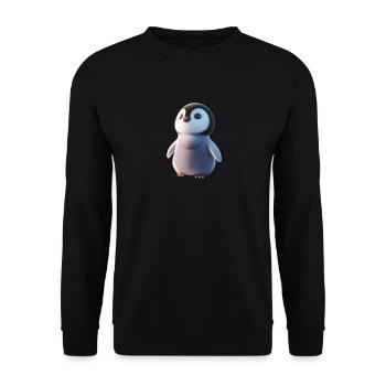 Pingouin - Sweat-shirt Unisexe - noir - Devant - Alina (178cm) & Michal (187cm)