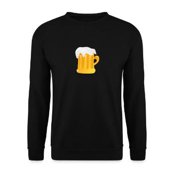 beer - Unisex Pullover - Schwarz - Vorne - Alina (178cm) & Michal (187cm)