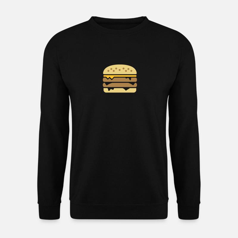Burger - Unisex Pullover - Schwarz
