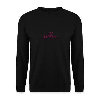 elch - Unisex Pullover - Schwarz - Vorne - Alina (178cm) & Michal (187cm)