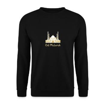 Aïd Moubarak / Ramadan / Islam / Mosquée - Sweat-shirt Unisexe - noir - Devant - Alina (178cm) & Michal (187cm)