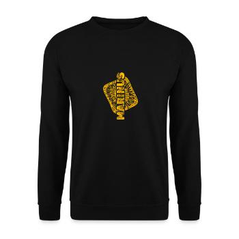 Marinsu - Unisex Sweatshirt - black - Front - Alina (178cm) & Michal (187cm)