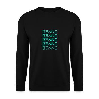 Gift for Benno - Unisex Sweatshirt - black - Front - Alina (178cm) & Michal (187cm)