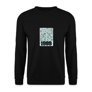 Zahl 1999 - Unisex Pullover - Schwarz - Vorne - Alina (178cm) & Michal (187cm)