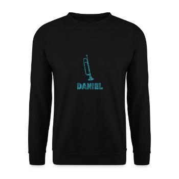 Daniel - Unisex Sweatshirt - black - Front - Alina (178cm) & Michal (187cm)