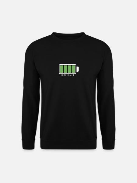 Charged battery - Unisex Sweatshirt - black