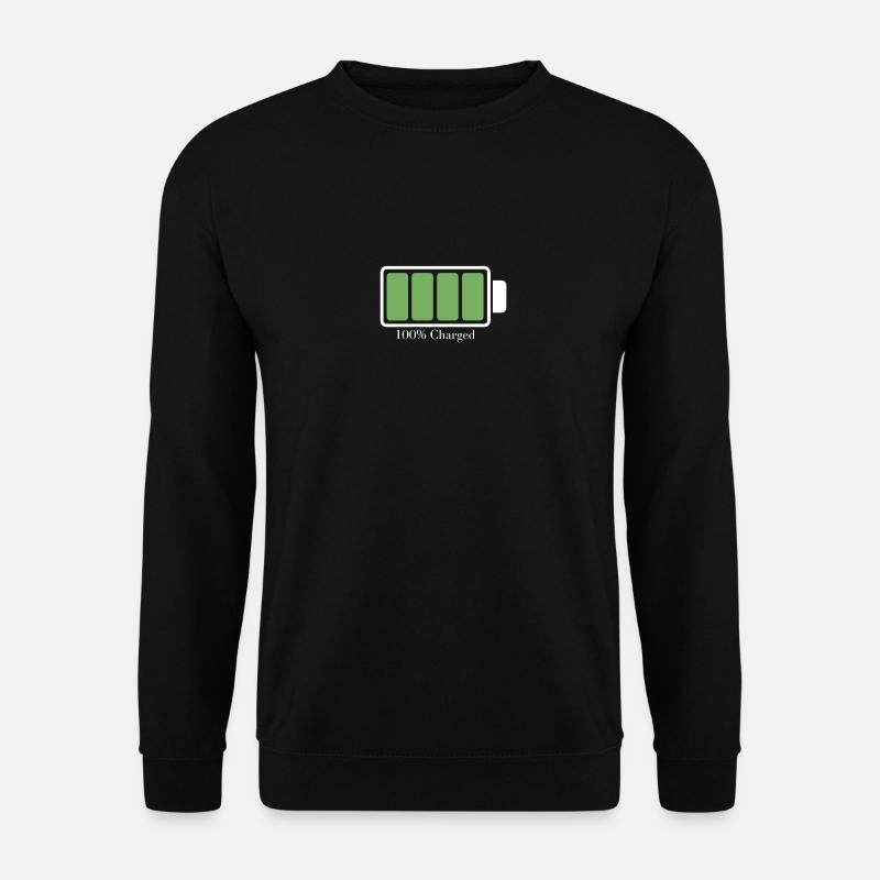 Geladener Akku - Unisex Pullover - Schwarz