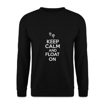 Heißluftballon & Ballon Fahrer Geschenk - Unisex Pullover - Schwarz - Vorne - Alina (178cm) & Michal (187cm)