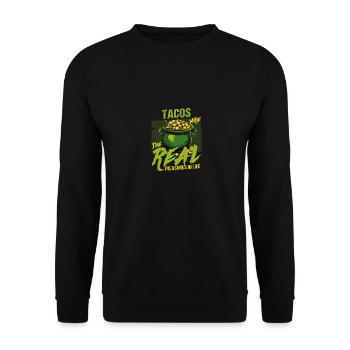 Les tacos de la Saint-Patrick sont les vrais trésors - Sweat-shirt Unisexe - noir - Devant - Alina (178cm) & Michal (187cm)