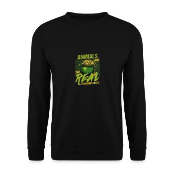 Les animaux sont les vrais trésors de la Saint-Patrick - Sweat-shirt Unisexe - noir - Devant - Alina (178cm) & Michal (187cm)