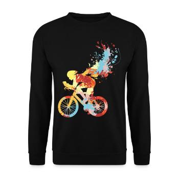 Rennrad Radsport - Unisex Pullover - Schwarz - Vorne - Alina (178cm) & Michal (187cm)