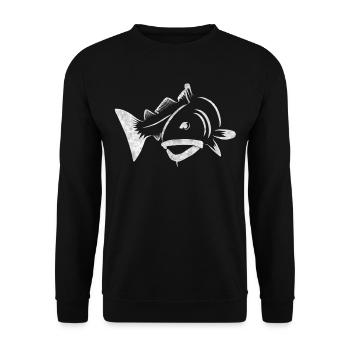 Pêche en haute mer à la morue - Sweat-shirt Unisexe - noir - Devant - Alina (178cm) & Michal (187cm)