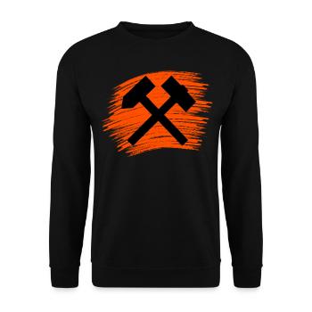 Marteaux sur le bonheur - Sweat-shirt Unisexe - noir - Devant - Alina (178cm) & Michal (187cm)