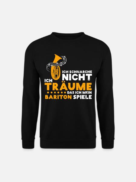Bariton Musiker Musikverein - Baritonist Geschenk - Unisex Pullover - Schwarz