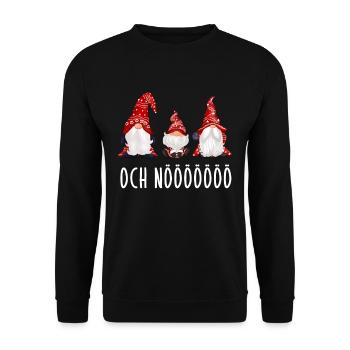 Grumpy Xmas Gnomes Gnomes Christmas Fun - Unisex Sweatshirt - black - Front - Alina (178cm) & Michal (187cm)