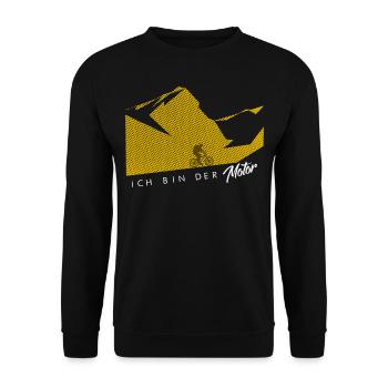 VTT - JE SUIS LE MOTEUR - Sweat-shirt Unisexe - noir - Devant - Alina (178cm) & Michal (187cm)