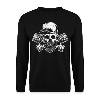 IFA Barkas B1000 Low - Mechanic Skull - Sweat-shirt Unisexe - noir - Devant - Alina (178cm) & Michal (187cm)