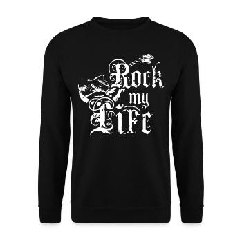 Band Shirt - Rock my Life - Sweat-shirt Unisexe - noir - Devant - Alina (178cm) & Michal (187cm)