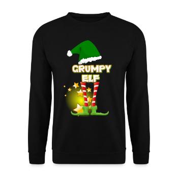 Christmas Christmas Christmas Christmas Christmas - Unisex Sweatshirt - black - Front - Alina (178cm) & Michal (187cm)