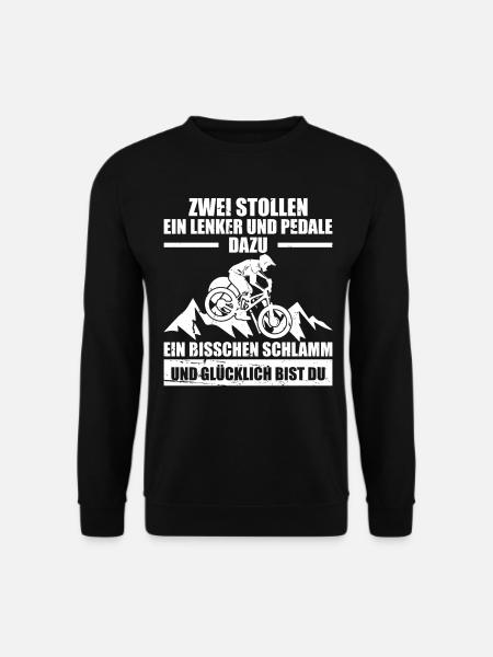 Downhill MTB Fahrer Mountain Biker Fahrrad Rad - Unisex Pullover - Schwarz