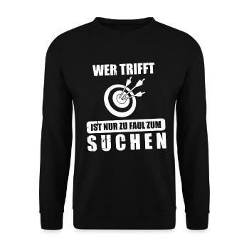 Bogenschießen Bogensport Pfeil Und Bogen Bogen - Unisex Pullover - Schwarz - Vorne - Alina (178cm) & Michal (187cm)