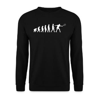 Tennis Evolution Court de tennis Entraîneur de joueurs de tennis - Sweat-shirt Unisexe - noir - Devant - Alina (178cm) & Michal (187cm)