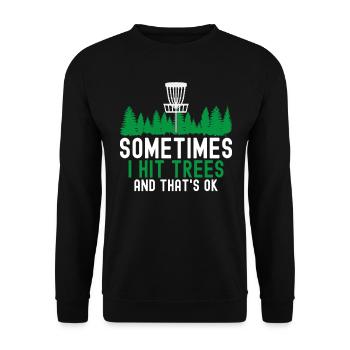 Disc Golf Ultimate Frisbee Disc Golf Player Sport - Sweat-shirt Unisexe - noir - Devant - Alina (178cm) & Michal (187cm)