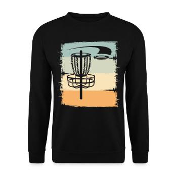 Disc Golf Ultimate Frisbee Disc Golf Player Sport - Sweat-shirt Unisexe - noir - Devant - Alina (178cm) & Michal (187cm)