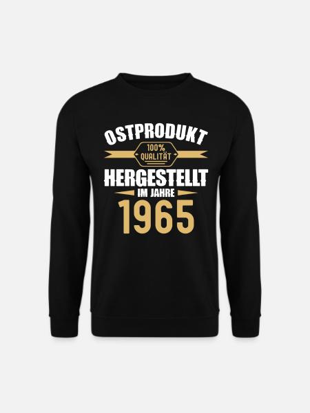 Ostprodukt 57 Geburtstag Mann Frau Jahrgang 1965 - Unisex Pullover - Schwarz