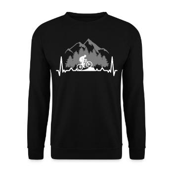 Heartbeat - VTT - VTT - Vélo - Sweat-shirt Unisexe - noir - Devant - Alina (178cm) & Michal (187cm)
