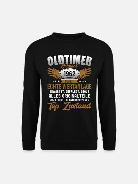 60. Geburtstag Mann Frau Geburtstageschenk 1962 - Unisex Pullover - Schwarz