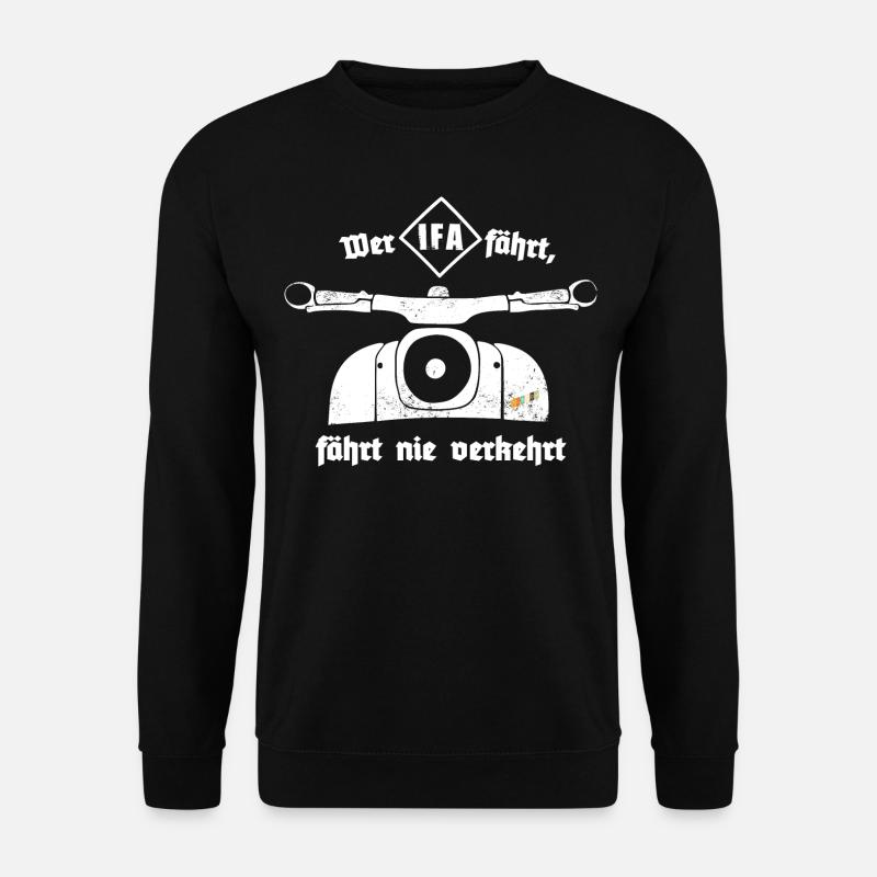 Schwalbe - Ostalgie - IFA - DDR - Moped - Unisex Pullover - Schwarz
