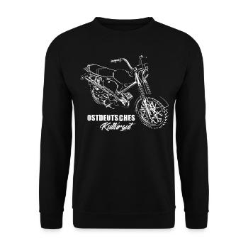 Simson S51 - Ostdeutsches Kulturgut ! - Unisex Pullover - Schwarz - Vorne - Alina (178cm) & Michal (187cm)