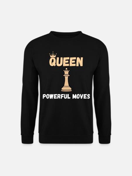 Schach Spruch Geschenk Schachmatt Queens Gambit - Unisex Pullover - Schwarz
