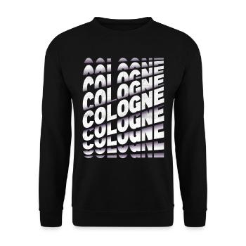 Cologne Cologne Allemagne City Font Skyline - Sweat-shirt Unisexe - noir - Devant - Alina (178cm) & Michal (187cm)