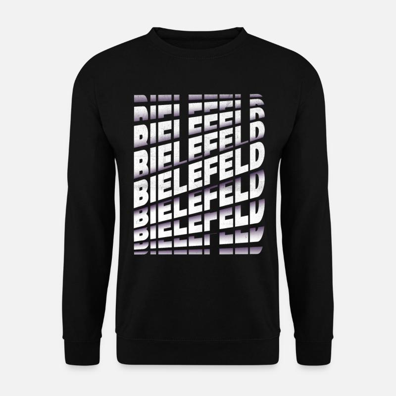 Bielefeld Deutschland Stadt Schrift Skyline Heimat - Unisex Pullover - Schwarz