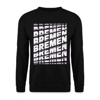Brême Allemagne City Font Skyline Accueil - Sweat-shirt Unisexe - noir - Devant - Alina (178cm) & Michal (187cm)