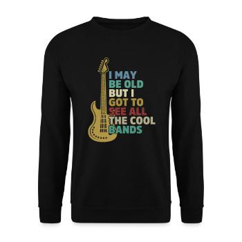 Guitarist Guitar Player Guitar Musician Rock Band - Unisex Sweatshirt - black - Front - Alina (178cm) & Michal (187cm)