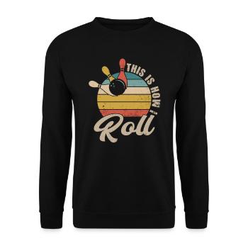 Bowling Bowler Gutter Strike Replacement Needles - Unisex Sweatshirt - black - Front - Alina (178cm) & Michal (187cm)