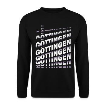 Göttingen Germany City Font Skyline Home - Unisex Sweatshirt - black - Front - Alina (178cm) & Michal (187cm)
