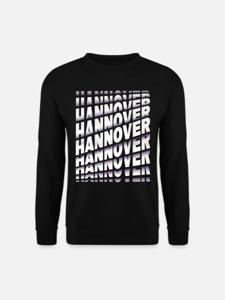 Hannover Deutschland Stadt Schrift Skyline Heimat - Unisex Pullover - Schwarz
