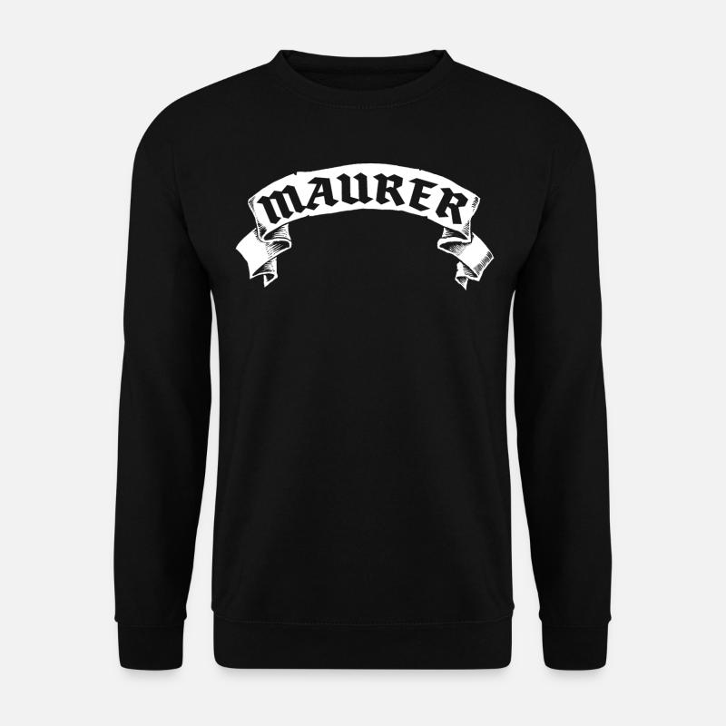 Maurer banderole - Unisex Pullover - Schwarz