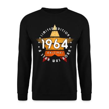 A Star was born 1964 original limited edition - Unisex Sweatshirt - black - Front - Alina (178cm) & Michal (187cm)
