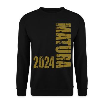 Matura 2024 - Unisex Pullover - Schwarz - Vorne - Alina (178cm) & Michal (187cm)