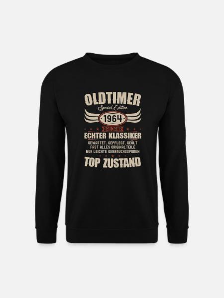 60. Geburtstag 60 Jahre Oldtimer Geschenk 1964 - Unisex Pullover - Schwarz