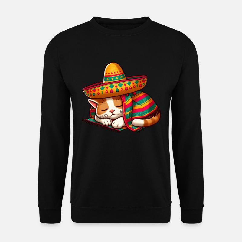 Cinco de Mayo Cat - Unisex Sweatshirt - black